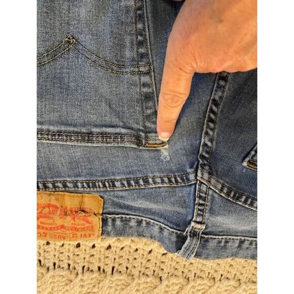 Levi's 501 Slim Fit Jeans W32 L34‎ Button Fly Medium Wash Denim Men's - Picture 10 of 16